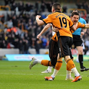 Matt Jarvis Scores the Opener: Wolverhampton Wanderers Take Early Lead Against Blackpool in Barclays Premier League Soccer