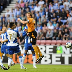Wolverhampton Wanderers Andrew Keogh Scores the Opener Against Wigan Athletic in BPL (August 18, 2009)