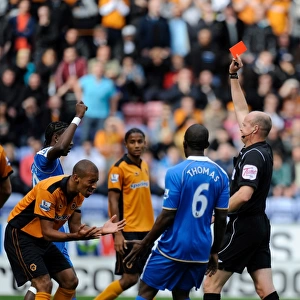 Wolverhampton Wanderers Karl Henry Red-Carded in Barclays Premier League Clash against Wigan Athletic