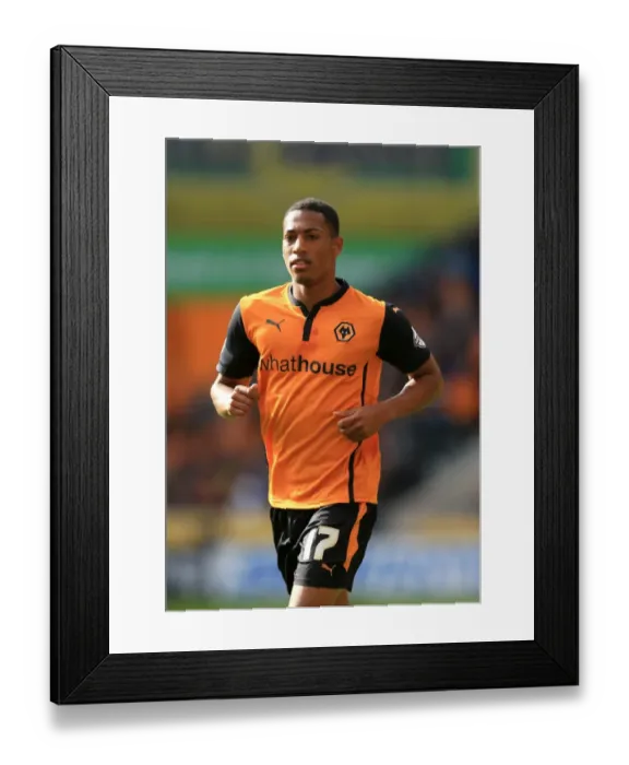 Framed Print : Rajiv Van La Parra in Action for Wolverhampton Wanderers vs Norwich City (Sky Bet Championship, Molineux)