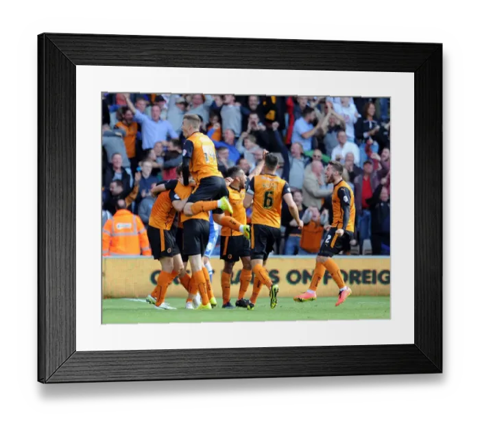 Framed Print : Wolverhampton Wanderers: Euphoric Own Goal Celebration vs. Cardiff City (Sky Bet Championship) Framed Print : Wolverhampton Wanderers: Euphoric Own Goal Celebration vs. Cardiff City (Sky Bet Championship)