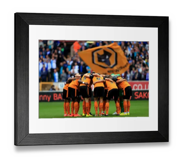 Framed Print : Wolverhampton Wanderers: United in Focus - Pre-Match Huddle vs. Blackburn Rovers (Sky Bet Championship) Framed Print : Wolverhampton Wanderers: United in Focus - Pre-Match Huddle vs. Blackburn Rovers (Sky Bet Championship)