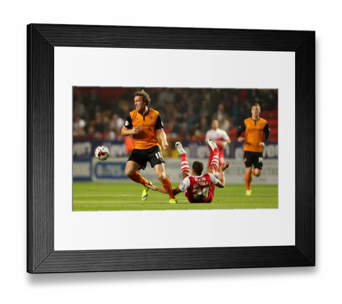 Framed Print : Intense Rivalry: Wolverhampton Wanderers vs Charlton Athletic - A Battle for Supremacy in the Sky Bet Championship