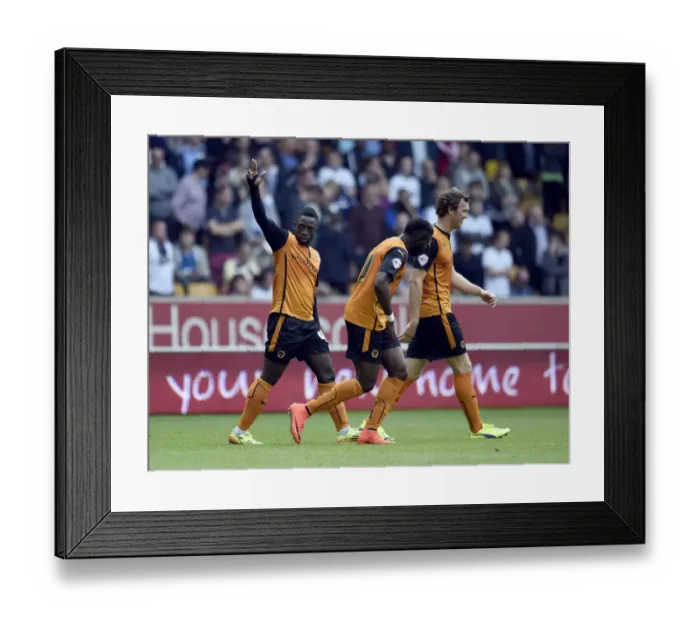 Framed Print : Nouha Dicko Scores First Goal for Wolverhampton Wanderers Against Bolton Wanderers in Sky Bet Championship