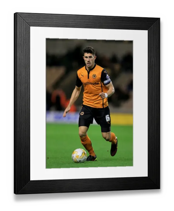Framed Print : Battling in the Sky Bet Championship: Wolverhampton Wanderers vs Middlesbrough at Molineux - A Fierce Encounter between Danny Batth and Opponents