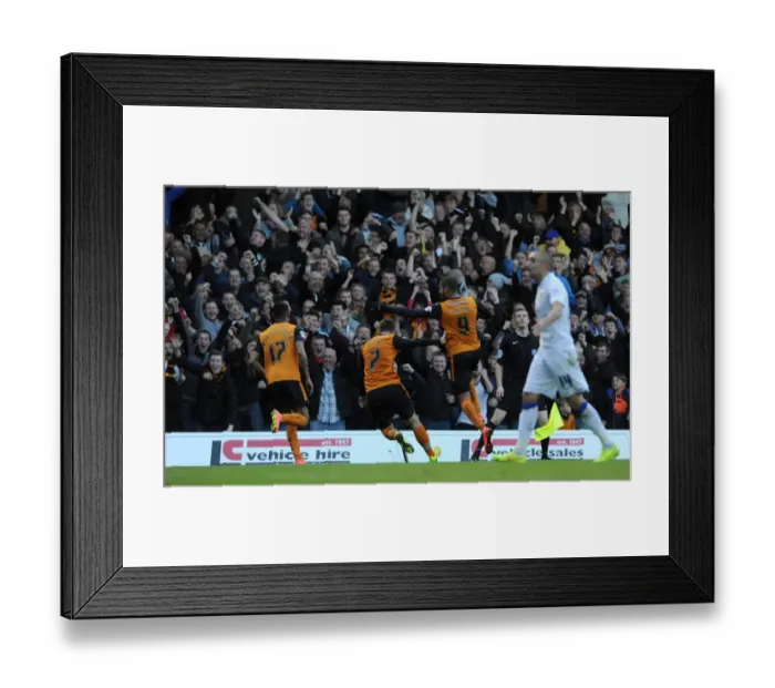 Framed Print : James Henry Scores First Goal for Wolves: Championship Thriller at Elland Road