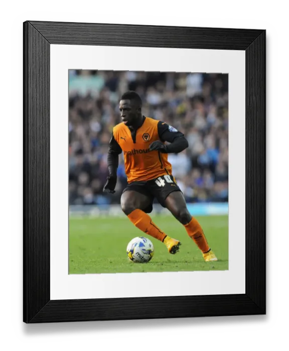 Framed Print : Nouha Dicko's Thriller: Wolverhampton Wanderers Stun Leeds United at Elland Road (Sky Bet Championship)