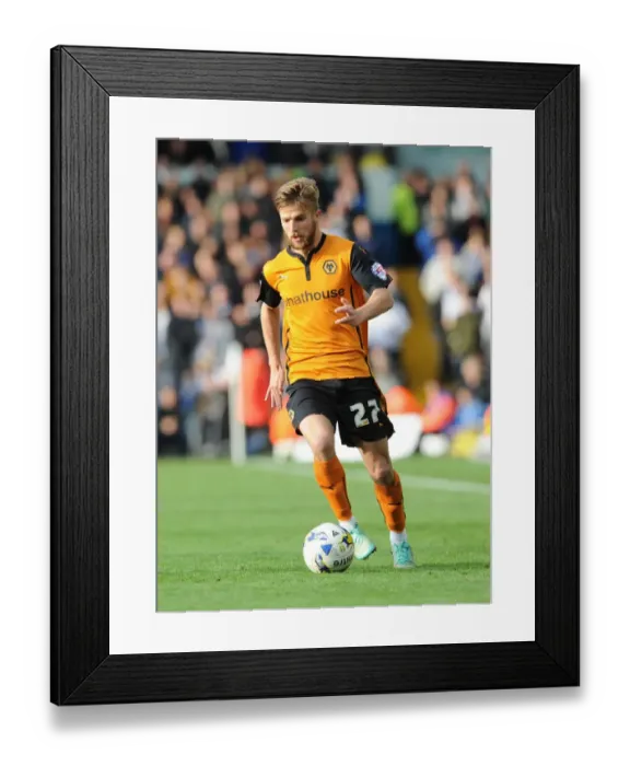 Framed Print : Michael Jacobs Faces Off Against Leeds United at Elland Road: Sky Bet Championship Showdown