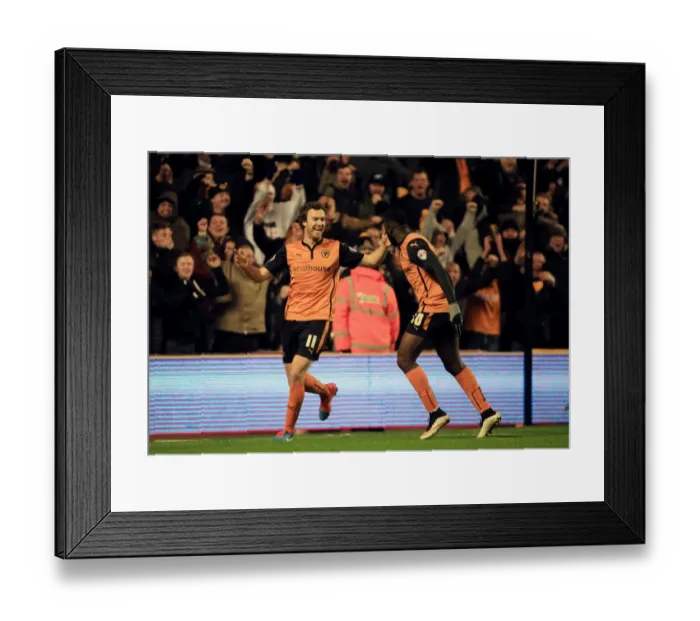 Framed Print : Kevin McDonald Scores His Second Goal: Wolves 2-0 Brentford (Sky Bet Championship) Framed Print : Kevin McDonald Scores His Second Goal: Wolves 2-0 Brentford (Sky Bet Championship)