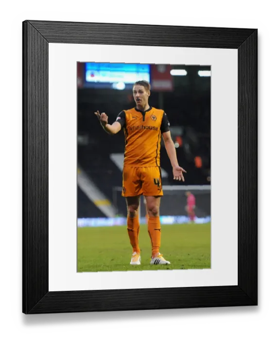 Framed Print : David Edwards Determined Moment: Wolverhampton Wanderers at Fulham's Craven Cottage (FA Cup Third Round) Framed Print : David Edwards Determined Moment: Wolverhampton Wanderers at Fulham's Craven Cottage (FA Cup Third Round)