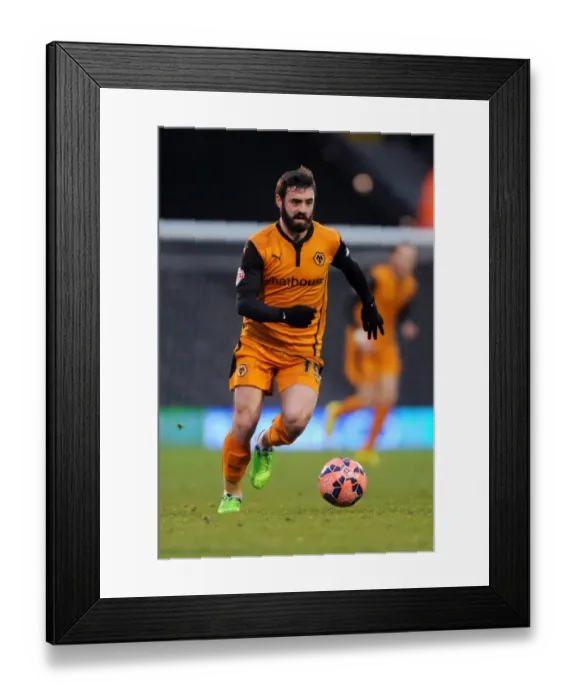 Framed Print : Determined Jack Price Leads Wolverhampton Wanderers in FA Cup Battle at Craven Cottage Framed Print : Determined Jack Price Leads Wolverhampton Wanderers in FA Cup Battle at Craven Cottage