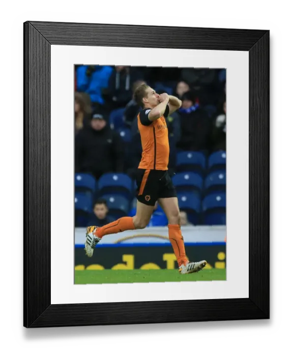 Framed Print : Sky Bet Championship - Blackburn Rovers v Wolverhampton Wanderers - Ewood Park