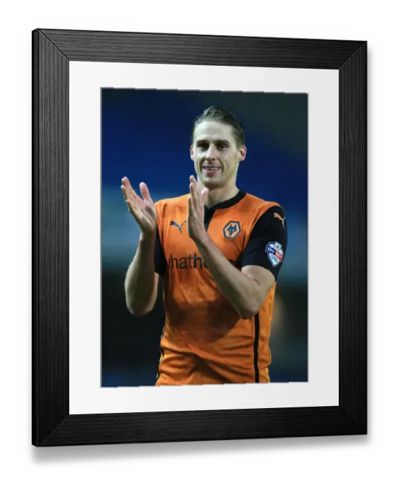 Framed Print : Wolverhampton Wanderers Celebrate Championship Victory at Ewood Park: David Edwards Rejoices with Fans (Blackburn Rovers vs. Wolves) Framed Print : Wolverhampton Wanderers Celebrate Championship Victory at Ewood Park: David Edwards Rejoices with Fans (Blackburn Rovers vs. Wolves)