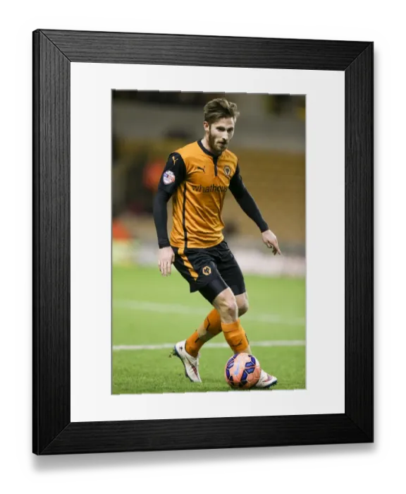 Framed Print : FA Cup Third Round Replay: Wolves vs Fulham at Molineux - James Henry's Determined Strike