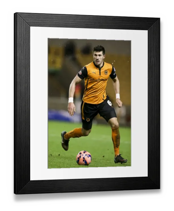 Framed Print : Wolverhampton Wanderers vs Fulham: FA Cup Third Round Replay Showdown at Molineux - Danny Batth's Determined Moment Framed Print : Wolverhampton Wanderers vs Fulham: FA Cup Third Round Replay Showdown at Molineux - Danny Batth's Determined Moment