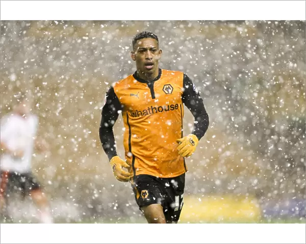 Rajiv van La Parra in Action for Wolverhampton Wanderers against Fulham in FA Cup Third Round Replay at Molineux