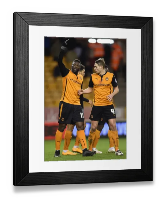 Framed Print : Wolves Bakary Sako Scores First Goal: Molineux Stadium - Wolverhampton Wanderers vs Fulham (Sky Bet Championship) Framed Print : Wolves Bakary Sako Scores First Goal: Molineux Stadium - Wolverhampton Wanderers vs Fulham (Sky Bet Championship)