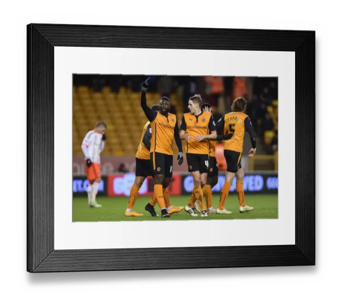 Framed Print : Bakary Sako Scores First Goal for Wolves: Molineux Stadium (Sky Bet Championship) Framed Print : Bakary Sako Scores First Goal for Wolves: Molineux Stadium (Sky Bet Championship)