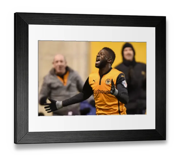 Framed Print : Wolverhampton Wanderers Bakary Sako Scores Double: Molineux Stadium's Thrilling Sky Bet Championship Match vs Fulham Framed Print : Wolverhampton Wanderers Bakary Sako Scores Double: Molineux Stadium's Thrilling Sky Bet Championship Match vs Fulham