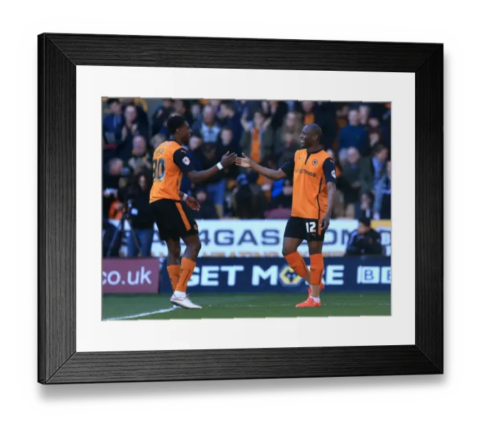 Framed Print : Benik Afobe Scores First Goal: Wolves Edge Past Watford 1-0 in Sky Bet Championship Framed Print : Benik Afobe Scores First Goal: Wolves Edge Past Watford 1-0 in Sky Bet Championship
