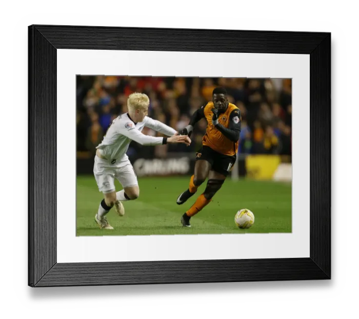 Framed Print : Wolves vs Derby County: Intense Battle Between Bakary Sako and Will Hughes in Sky Bet Championship Match Framed Print : Wolves vs Derby County: Intense Battle Between Bakary Sako and Will Hughes in Sky Bet Championship Match