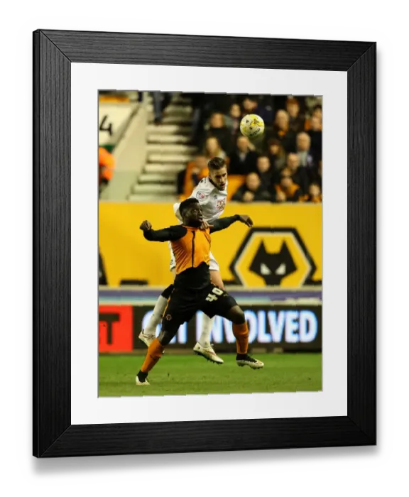 Framed Print : Intense Rivalry: Wolves vs. Derby County - A Battle for Championship Supremacy: Dicko vs. Albentosa Framed Print : Intense Rivalry: Wolves vs. Derby County - A Battle for Championship Supremacy: Dicko vs. Albentosa