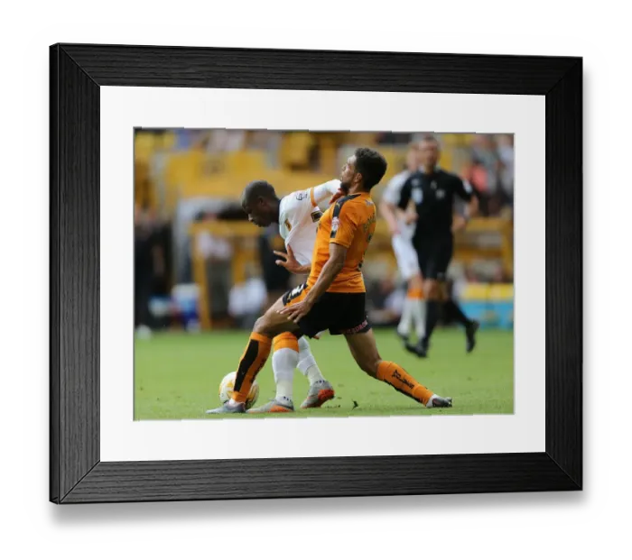 Framed Print : Championship Showdown: Golbourne vs. Aluko at Molineux - Wolves vs. Hull City Framed Print : Championship Showdown: Golbourne vs. Aluko at Molineux - Wolves vs. Hull City