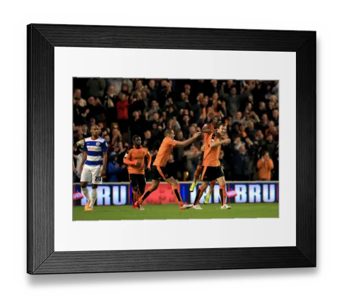 Framed Print : Wolves Kevin McDonald Scores Second Goal: Molineux Stadium's Exciting Sky Bet Championship Match vs. Queens Park Rangers Framed Print : Wolves Kevin McDonald Scores Second Goal: Molineux Stadium's Exciting Sky Bet Championship Match vs. Queens Park Rangers