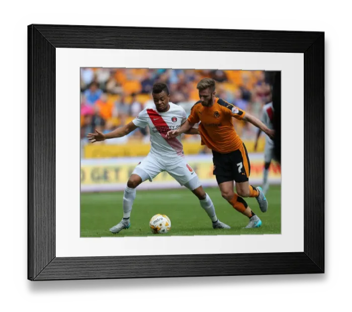 Framed Print : Wolves vs Charlton Athletic: Intense Battle for Supremacy in Sky Bet Championship - James Henry vs Jordan Cousins Framed Print : Wolves vs Charlton Athletic: Intense Battle for Supremacy in Sky Bet Championship - James Henry vs Jordan Cousins