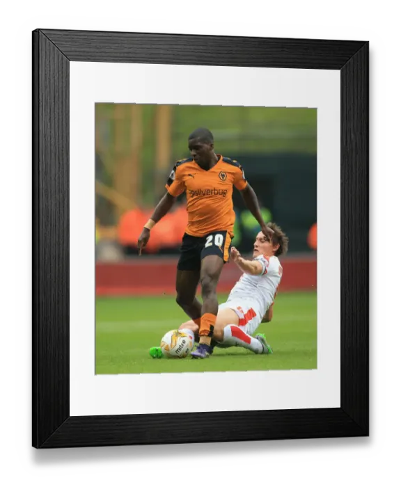 Framed Print : Wolves vs Huddersfield: Intense Battle for Possession - Sheyi Ojo vs Dean Whitehead (Sky Bet Championship) Framed Print : Wolves vs Huddersfield: Intense Battle for Possession - Sheyi Ojo vs Dean Whitehead (Sky Bet Championship)