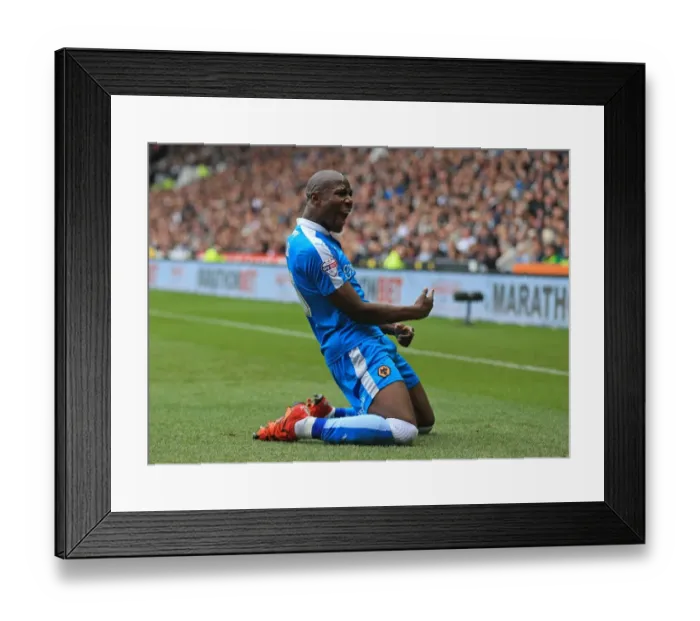 Framed Print : Benik Afobe's Strike: Wolverhampton Wanderers vs. Derby County (Sky Bet Championship) Framed Print : Benik Afobe's Strike: Wolverhampton Wanderers vs. Derby County (Sky Bet Championship)