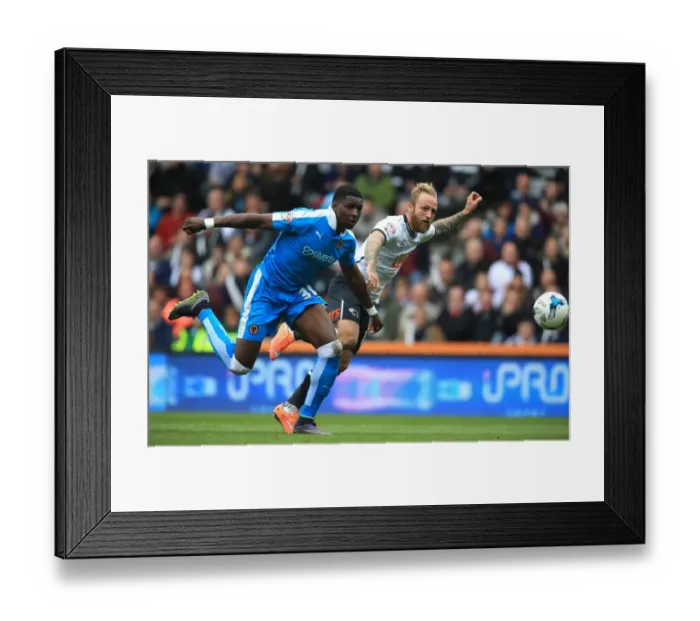 Framed Print : Intense Derby Showdown: Russell vs. Hause - A Battle for Supremacy in Derby County vs. Wolverhampton Wanderers Championship Clash Framed Print : Intense Derby Showdown: Russell vs. Hause - A Battle for Supremacy in Derby County vs. Wolverhampton Wanderers Championship Clash