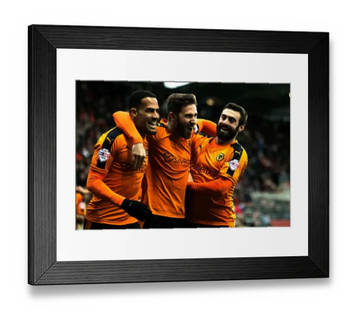 Framed Print : Wolverhampton Wanderers James Henry Scores Opening Goal Against Rotherham United in Sky Bet Championship (2014-15)