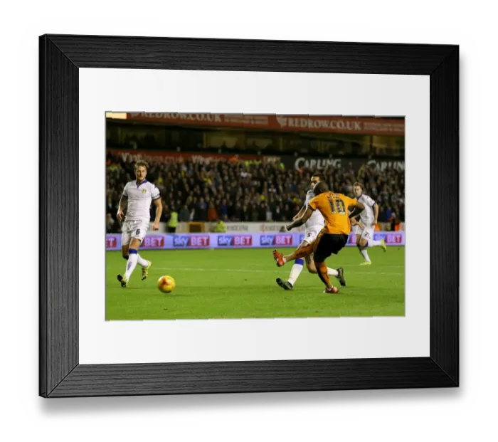 Framed Print : Wolves Benik Afobe Scores First Goal: Wolves vs. Leeds United, Sky Bet Championship Framed Print : Wolves Benik Afobe Scores First Goal: Wolves vs. Leeds United, Sky Bet Championship