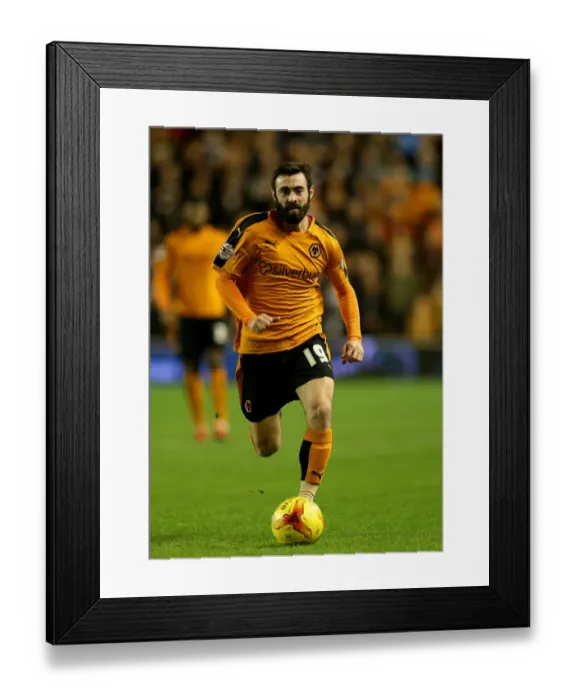 Framed Print : Wolverhampton Wanderers: Jack Price in Action Against Leeds United (Sky Bet Championship, Molineux Stadium)
