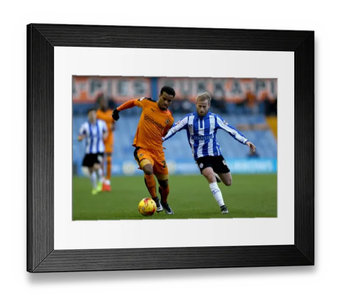 Framed Print : Wolverhampton Wanderers vs Sheffield Wednesday: Nathan Byrne vs Barry Bannan - Intense Battle in Sky Bet Championship (Season 2014-15) Framed Print : Wolverhampton Wanderers vs Sheffield Wednesday: Nathan Byrne vs Barry Bannan - Intense Battle in Sky Bet Championship (Season 2014-15)