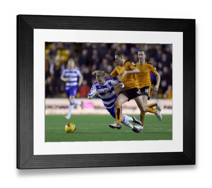 Framed Print : Intense Sky Bet Championship Clash: Edwards Fouls Vydra at Molineux - Wolverhampton Wanderers vs. Reading Framed Print : Intense Sky Bet Championship Clash: Edwards Fouls Vydra at Molineux - Wolverhampton Wanderers vs. Reading