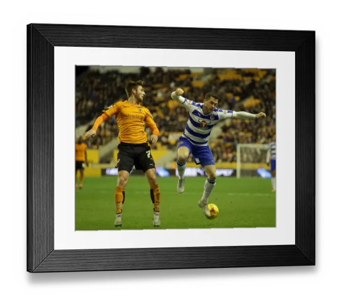 Framed Print : Wolves vs Reading: Intense Battle for Supremacy in Sky Bet Championship - James Henry vs Andrew Taylor Framed Print : Wolves vs Reading: Intense Battle for Supremacy in Sky Bet Championship - James Henry vs Andrew Taylor
