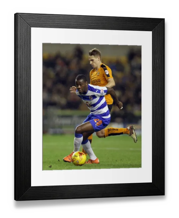 Framed Print : Intense Battle for Supremacy: Wolves vs Reading (2014-15) - Sky Bet Championship - Wolves Dave Edwards vs Reading's Ola John Fight for Possession Framed Print : Intense Battle for Supremacy: Wolves vs Reading (2014-15) - Sky Bet Championship - Wolves Dave Edwards vs Reading's Ola John Fight for Possession