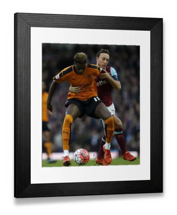 Framed Print : Noble vs. Iorfa's Battle for Possession: A FA Cup Showdown between Wolverhampton Wanderers and West Ham United (2015-16) Framed Print : Noble vs. Iorfa's Battle for Possession: A FA Cup Showdown between Wolverhampton Wanderers and West Ham United (2015-16)