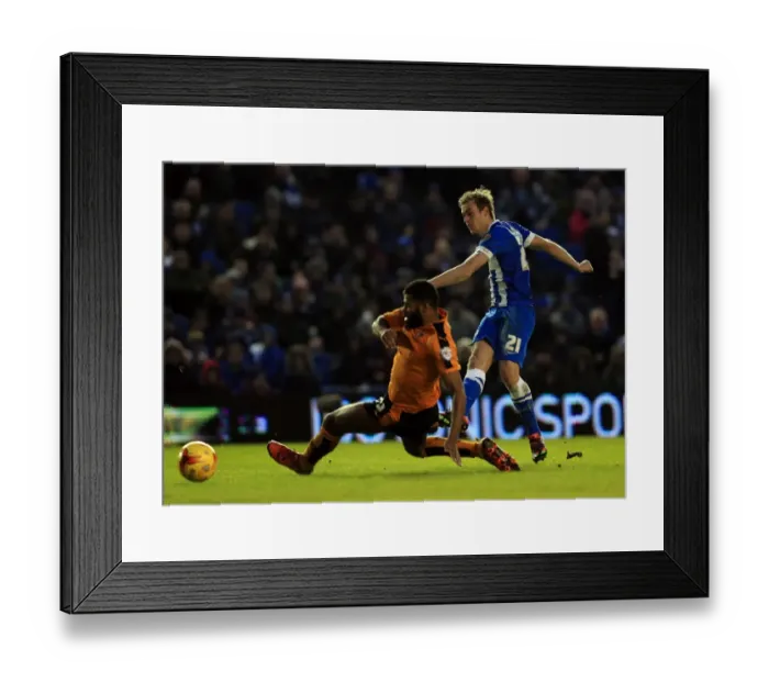 Framed Print : James Wilson Scores Past Ethan Ebanks-Landell: Wolverhampton Wanderers vs. Brighton & Hove Albion in Sky Bet Championship Framed Print : James Wilson Scores Past Ethan Ebanks-Landell: Wolverhampton Wanderers vs. Brighton & Hove Albion in Sky Bet Championship