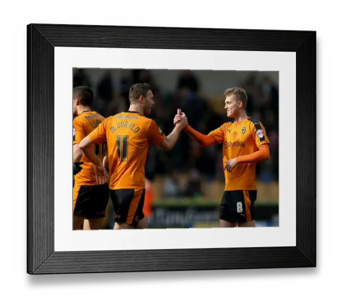 Framed Print : Wolves vs Derby County: Intense Championship Clash at Molineux Framed Print : Wolves vs Derby County: Intense Championship Clash at Molineux