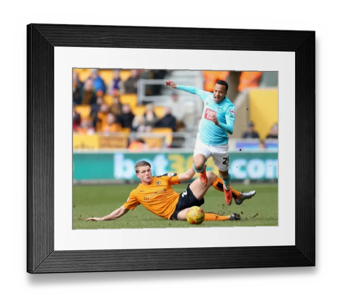Framed Print : Sky Bet Championship Showdown: Wolves vs Derby County at Molineux