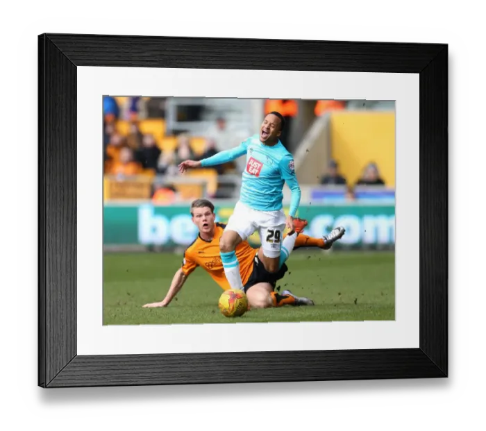 Framed Print : Sky Bet Championship Showdown: Wolves vs Derby County at Molineux Stadium Framed Print : Sky Bet Championship Showdown: Wolves vs Derby County at Molineux Stadium