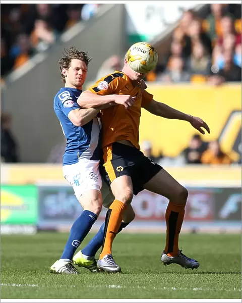 Wolves vs Birmingham City: Intense Battle Between Bjorn Sigurdarson and Jonathan Spector