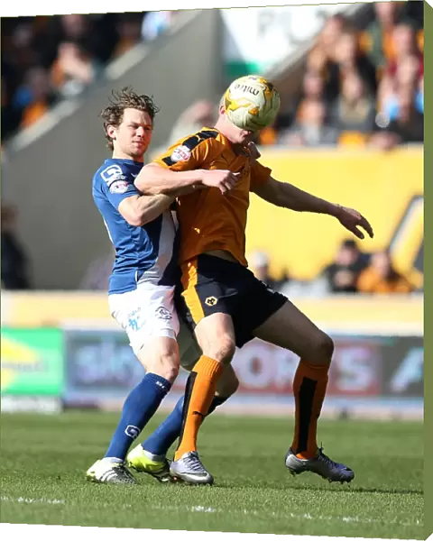 Wolves vs Birmingham City: Intense Battle Between Bjorn Sigurdarson and Jonathan Spector