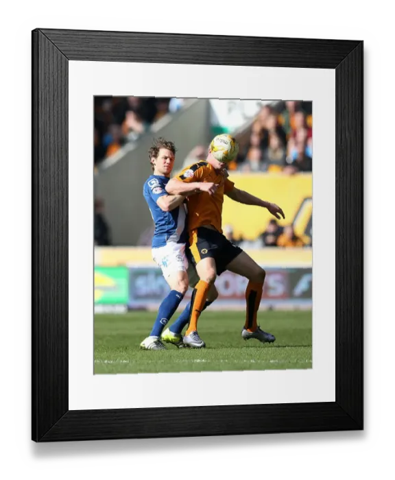 Framed Print : Wolves vs Birmingham City: Intense Battle Between Bjorn Sigurdarson and Jonathan Spector Framed Print : Wolves vs Birmingham City: Intense Battle Between Bjorn Sigurdarson and Jonathan Spector