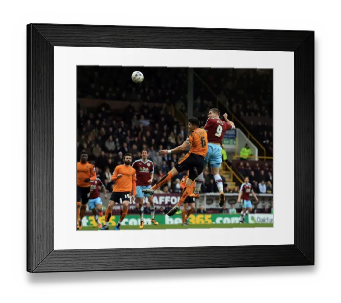 Framed Print : Sam Vokes Scores First for Burnley Against Wolverhampton Wanderers in Sky Bet Championship Framed Print : Sam Vokes Scores First for Burnley Against Wolverhampton Wanderers in Sky Bet Championship
