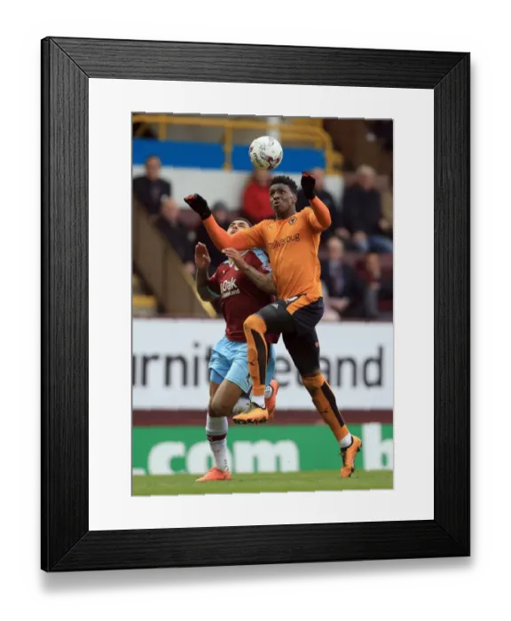 Framed Print : Burnley vs. Wolves: Andre Gray and Kortney Hause Clash in Sky Bet Championship Match at Turf Moor Framed Print : Burnley vs. Wolves: Andre Gray and Kortney Hause Clash in Sky Bet Championship Match at Turf Moor