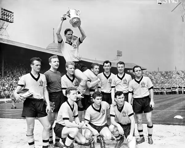 Wolves FA Cup Victory: Bill Slater Celebrates with Teammates